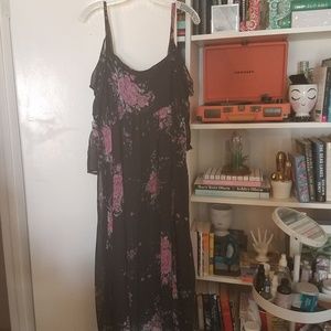 Free People midi length floral dress